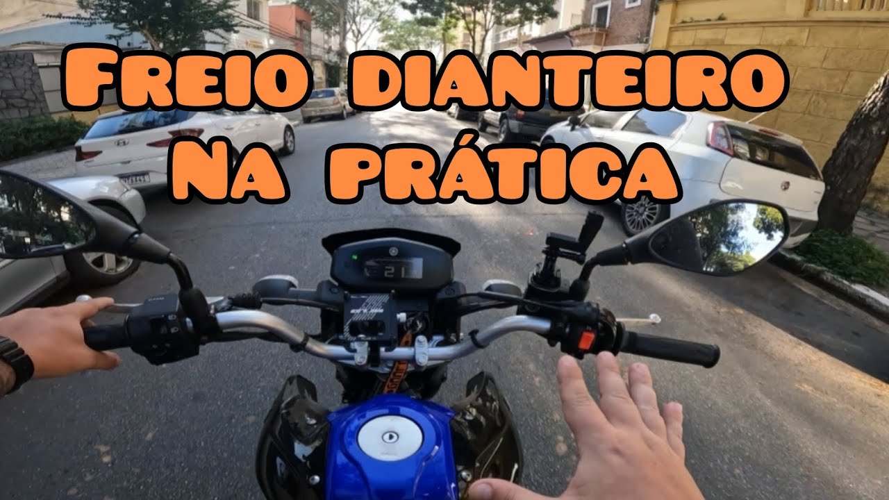 Como usar o freio dianteiro da moto?