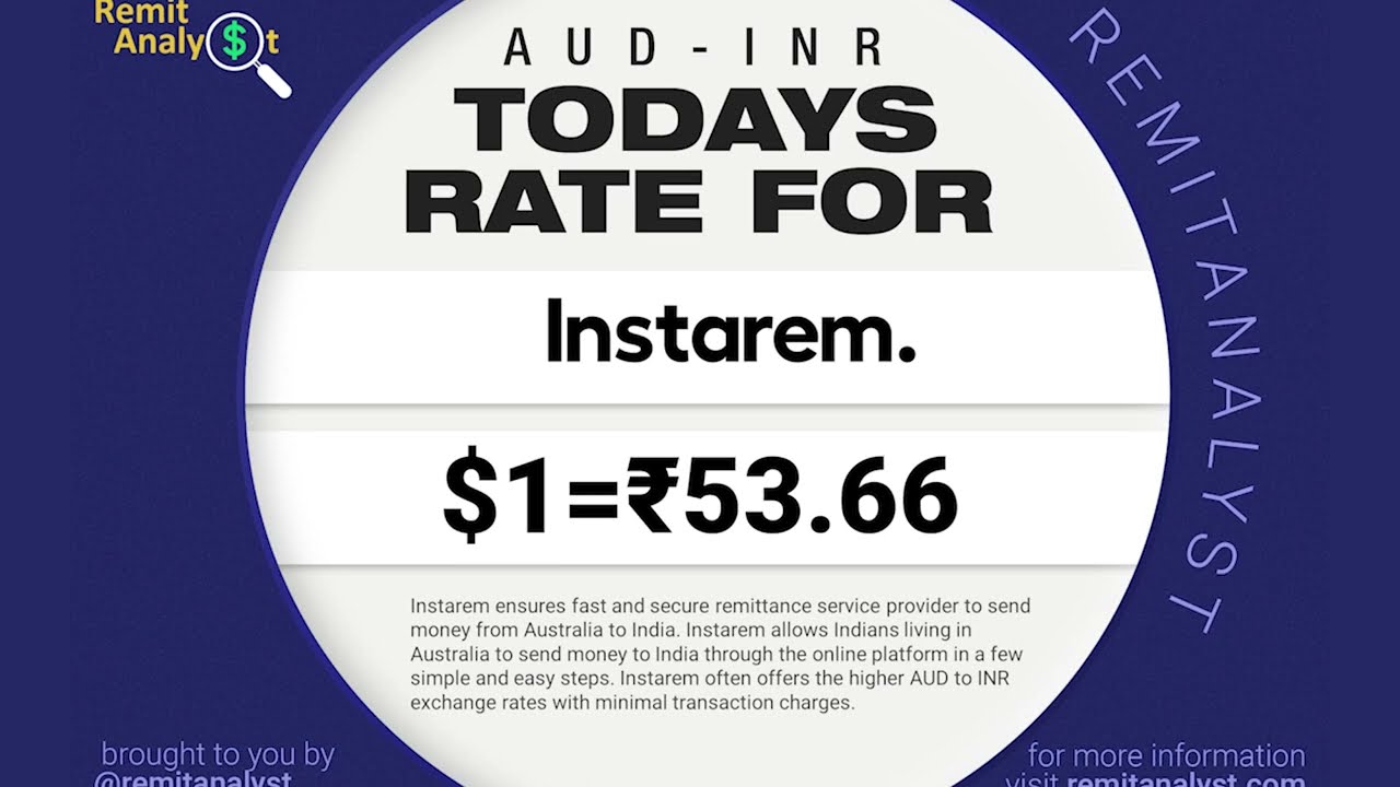 Compare USD to INR Exchange Rates: XE vs REMITLY vs INSTAREM | RemitAnalyst