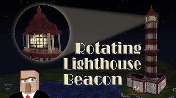 Build this Huge ROTATING LIGHTHOUSE BEACON in #Minecraft