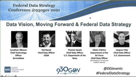 Data Vision, Moving Forward and Federal Data Strategy