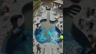 Guitar Shape Swimming Pool 😱🎸|Most Unique Pool DesignEver#interiordesign#pooldesigne#transformation