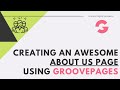 Creating an Awesome ABOUT US page using GroovePages