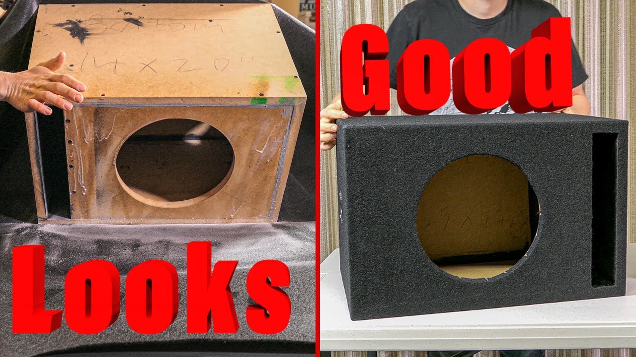 How To Carpet A Custom Subwoofer Box For Beginners You