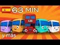 Diez autobuses | Y muchas más canciones infantiles | ¡63 min de LittleBabyBum!