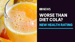 New health star rating ranks fruit juice below diet cola in shift to sugar-based grading | ABC News screenshot 1