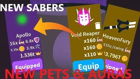 GETTING THE *NEW* BEST SABERS & PETS!!! OP STATS | Roblox Saber Simulator