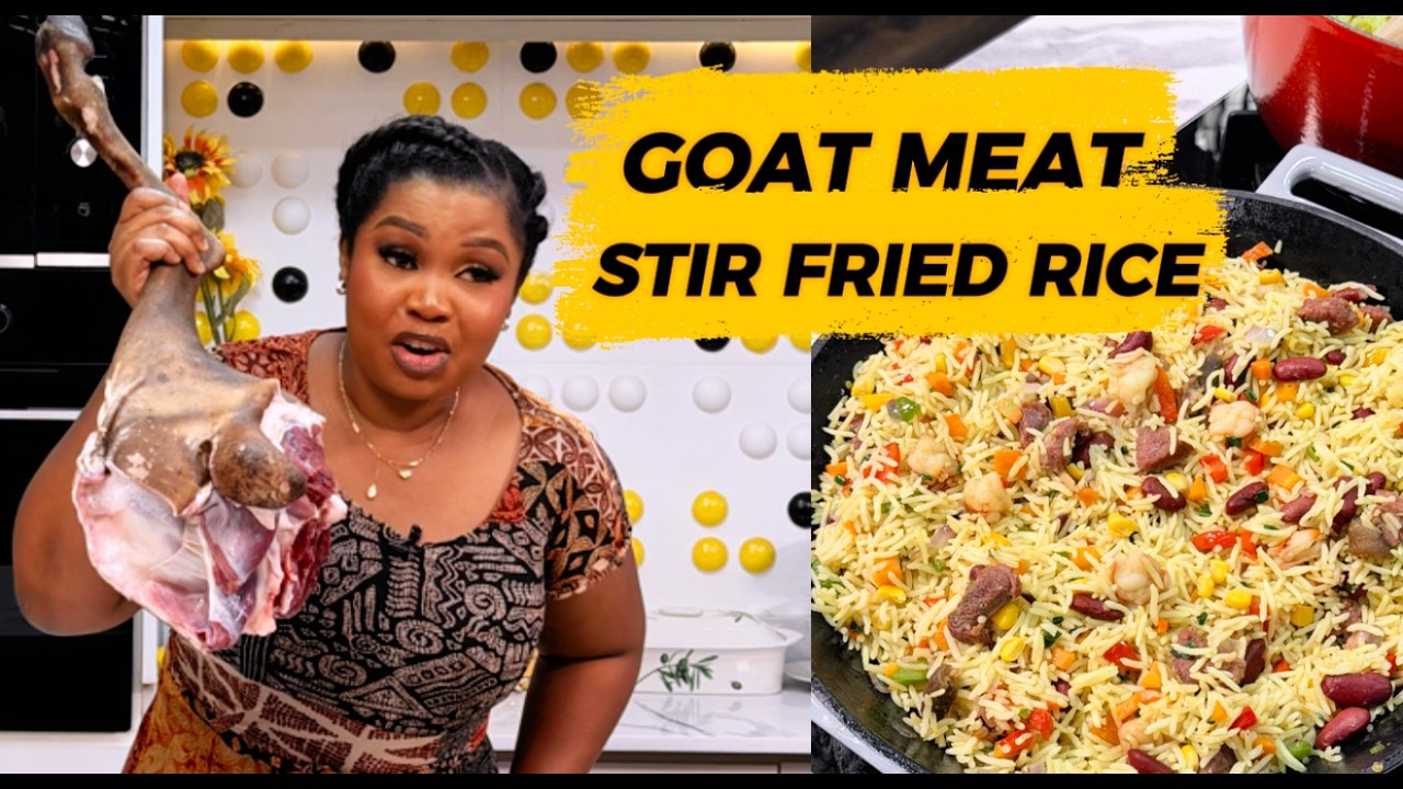 Goat Meat Stir Fried Rice #ricerecipe #stirfry #goatmeat # ...