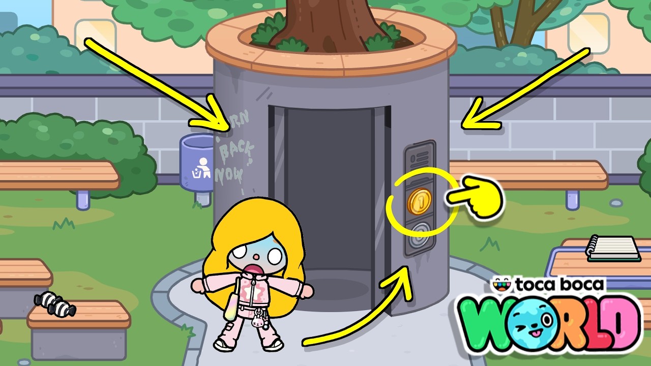 СЕКРЕТНЫЙ ЛИФТ НА ШКОЛЬНОМ ДВОРЕ! / МИР ТОКА БОКА / СЧАСТЛИВАЯ ТОКА