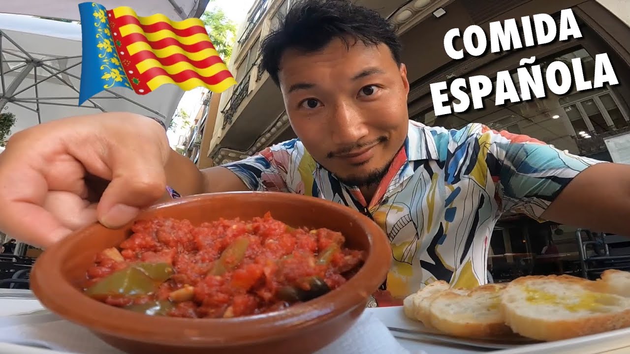 Japonés prueba COMIDA ESPAÑOLA en VALENCIA! 🥘