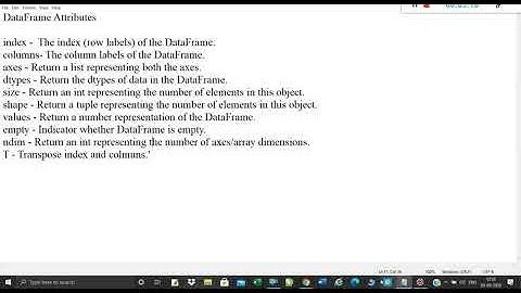 Class12#IP#Attributes of DataFrame