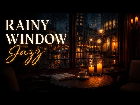 Rainy Window Jazz ☔ Soft Background Music for Quiet Evenings, Sleep and Relaxation