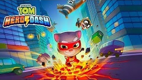 Talking Tom Hero Dash😾 Walkthrough Gameplay Part 4- Super Tom (iOS, Android)