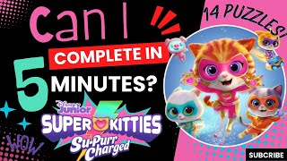 Speed Challenge: Can I complete ALL 'Easy' Super Kitties Jigsaw Puzzles in Under 5 Minutes?
