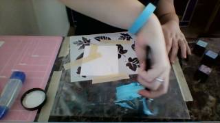 Texture Paste using ink and Stencil Part 2