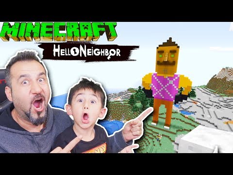 MINECRAFT'TA DEV GİBİ HELLO NEIGHBOR KAZIM USTA YAPTIK! | 3 KİŞİ MINECRAFT OYNUYORUZ