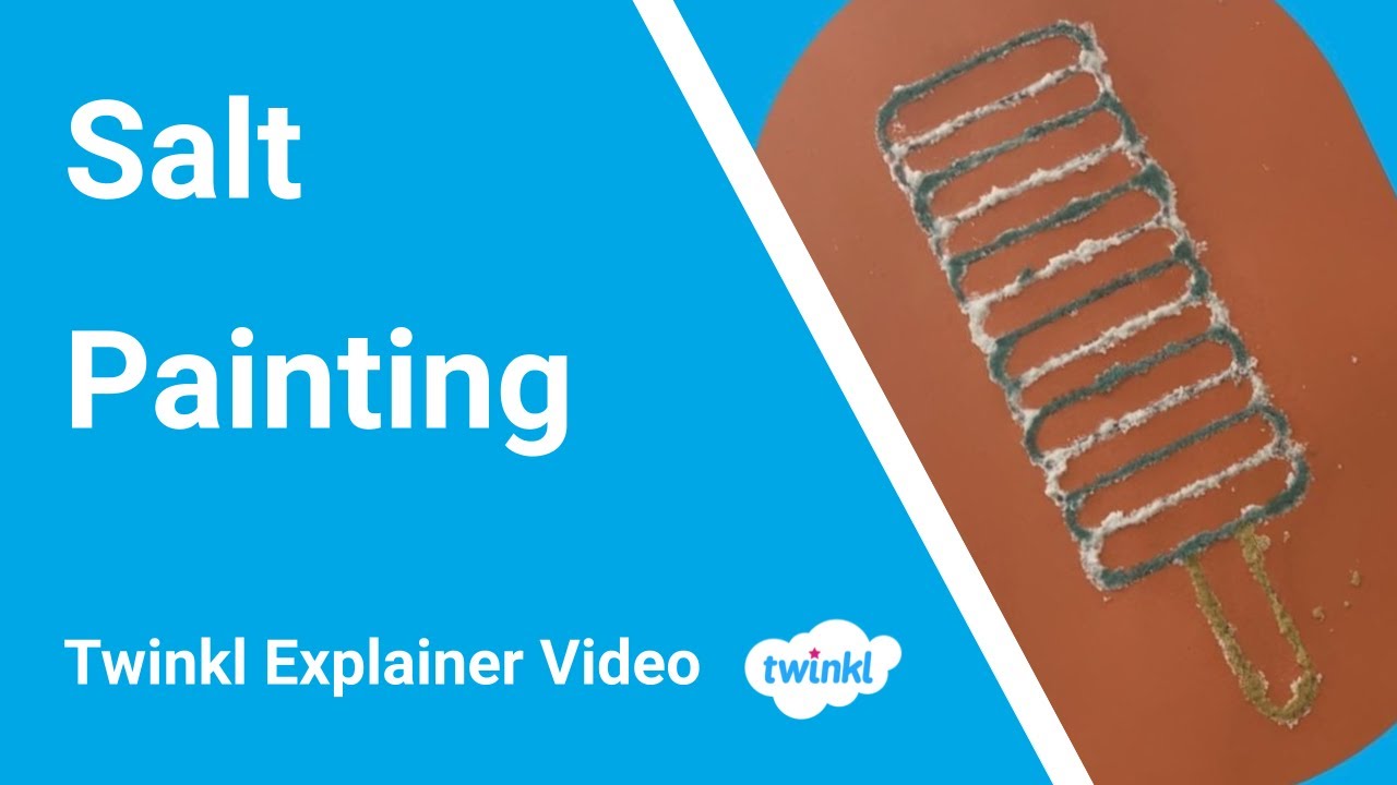 Salt Painting With Watercolours | Art Activities for Kids