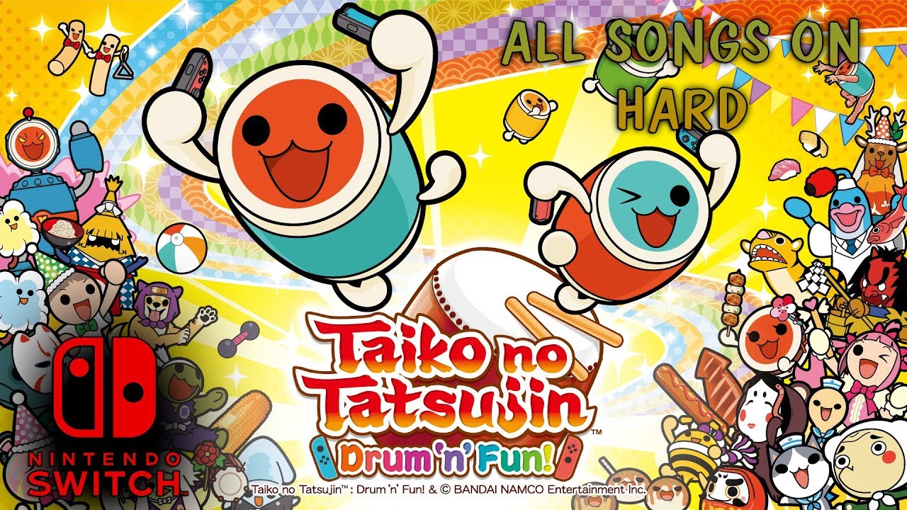 Taiko No Tatsujin: Drum'n'Fun - All Songs on Hard [Nintendo Switch