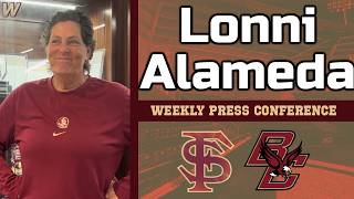 Lonni Alameda Boston College week press conference 4-29-26 | Florida State | FSU Softball