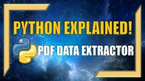 Building a PDF Data Extractor Using Python!!