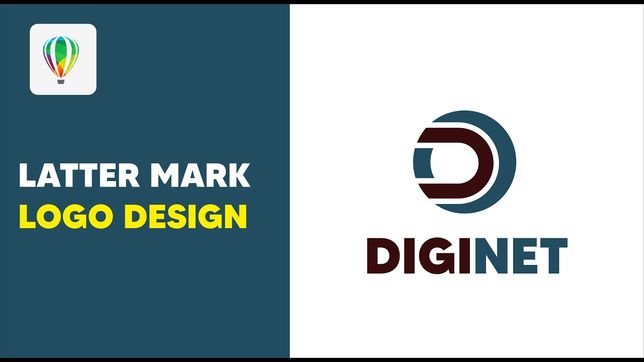 LatterMark Logo Design Idea In CorelDraw | CorelDraw 2021