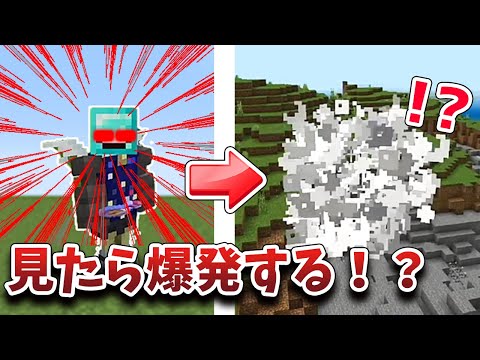 【マイクラ】見たところがすぐに爆発するマインクラフト！？コマンド紹介【統合版,java版 】
