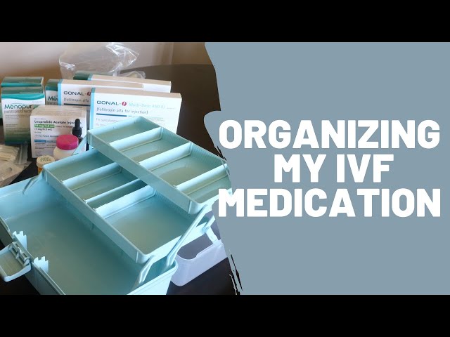 IVF medication organizer