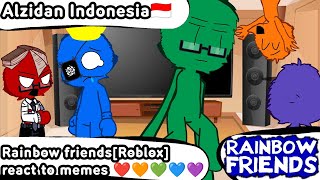 What did BLUE DO WITH GREEN?!  Rainbow Friends react to meme