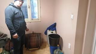 We put brandy in a mulberry barrel