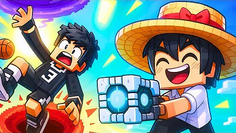 Using PORTAL GUNS to PRANK MY FRIEND In Minecraft! (Tagalog)