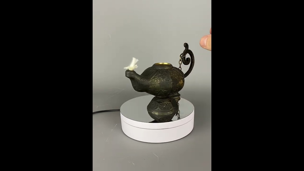 Bronze Aladdin’s Genie Eastern Paraffin Lamp Mid-Century c1940