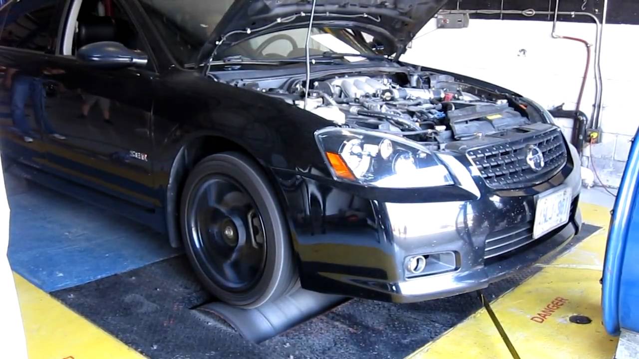 Rear-Vue 2006 NA Nissan Altima SE-R Dyno Run - YouTube