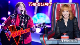 Video thumbnail of "Ruby Leigh Performs "I wanna Be A Cowboy's sweetheart" | The voice season 24 blind Auditions  | 2023"