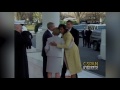 George And Laura Bush Welcome The Obamas To The White House 2009