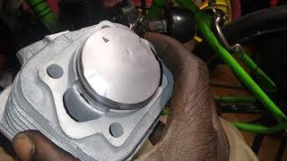 (YD100 2-stroke) 50mm window piston & shave head!?!?