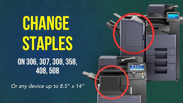 How to Change Internal, External Staples on Kyocera 306ci-508ci | Empty Hole Punch