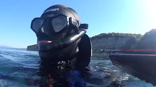Моя первая подводная охота в чёрном море.