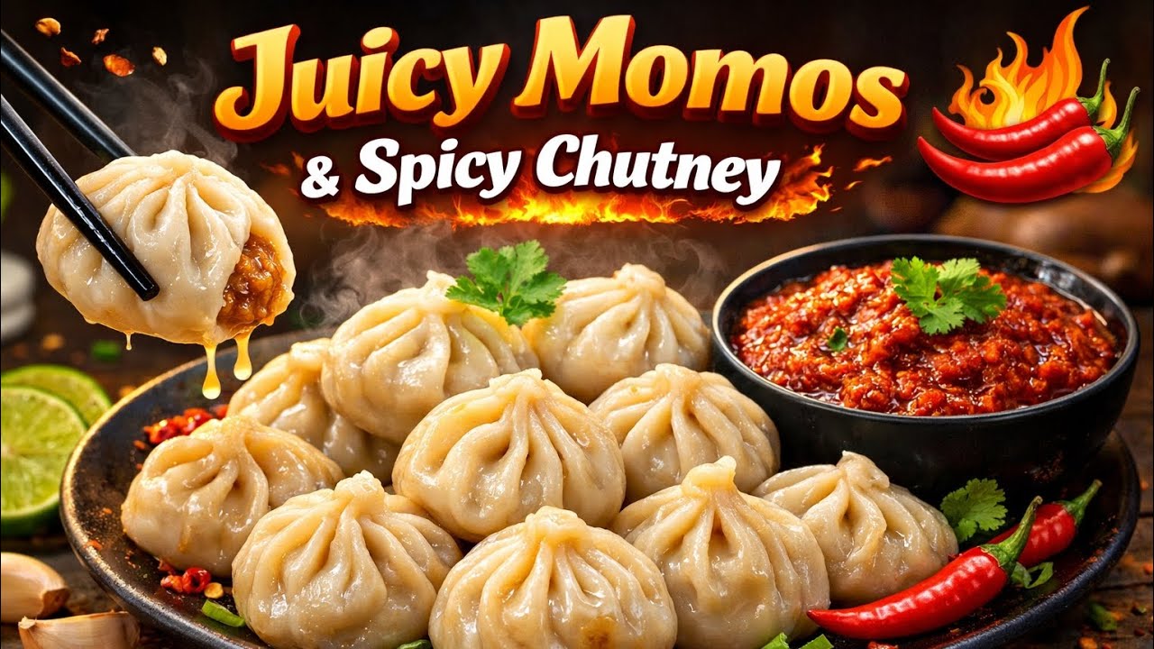 इतने Juicy Momos पहले कभी नहीं खाए होंगे 😍 | Secret Street Style Chutney Recipe 🌶️