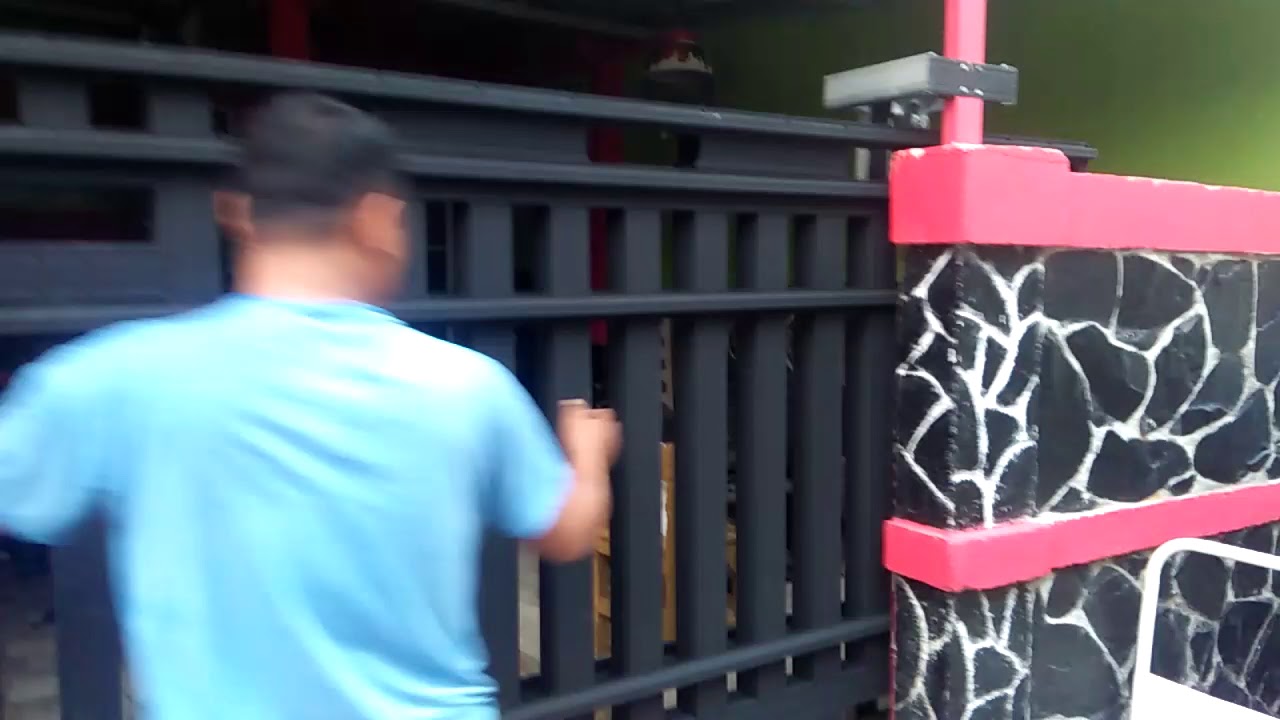  Pintu  pagar  dorong baja  ringan  YouTube