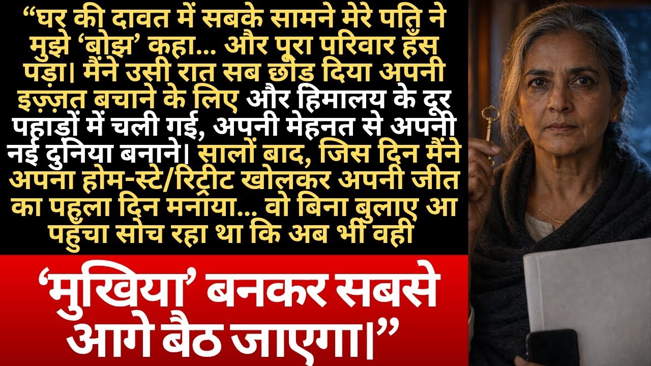 पति ने मुझे “बोझ” कहा… मैंने पहाड़ों में अपना Empire बना दिया!