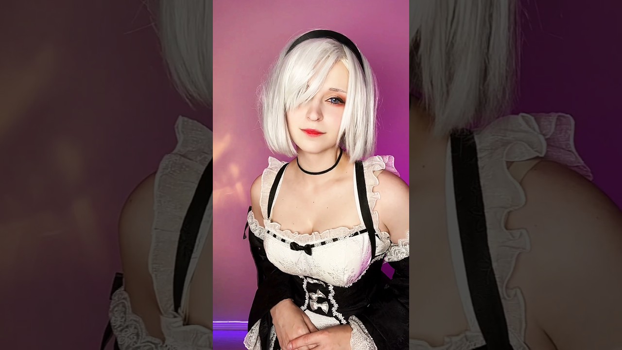 More maid 2B🖤 #cosplay #gamergirl #gamecosplay #nierautomata #2b #egirl #2bcosplay #косплей
