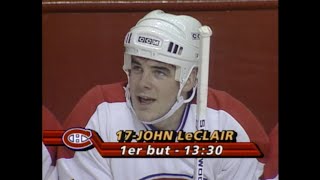 John LeClair 1st NHL Goal