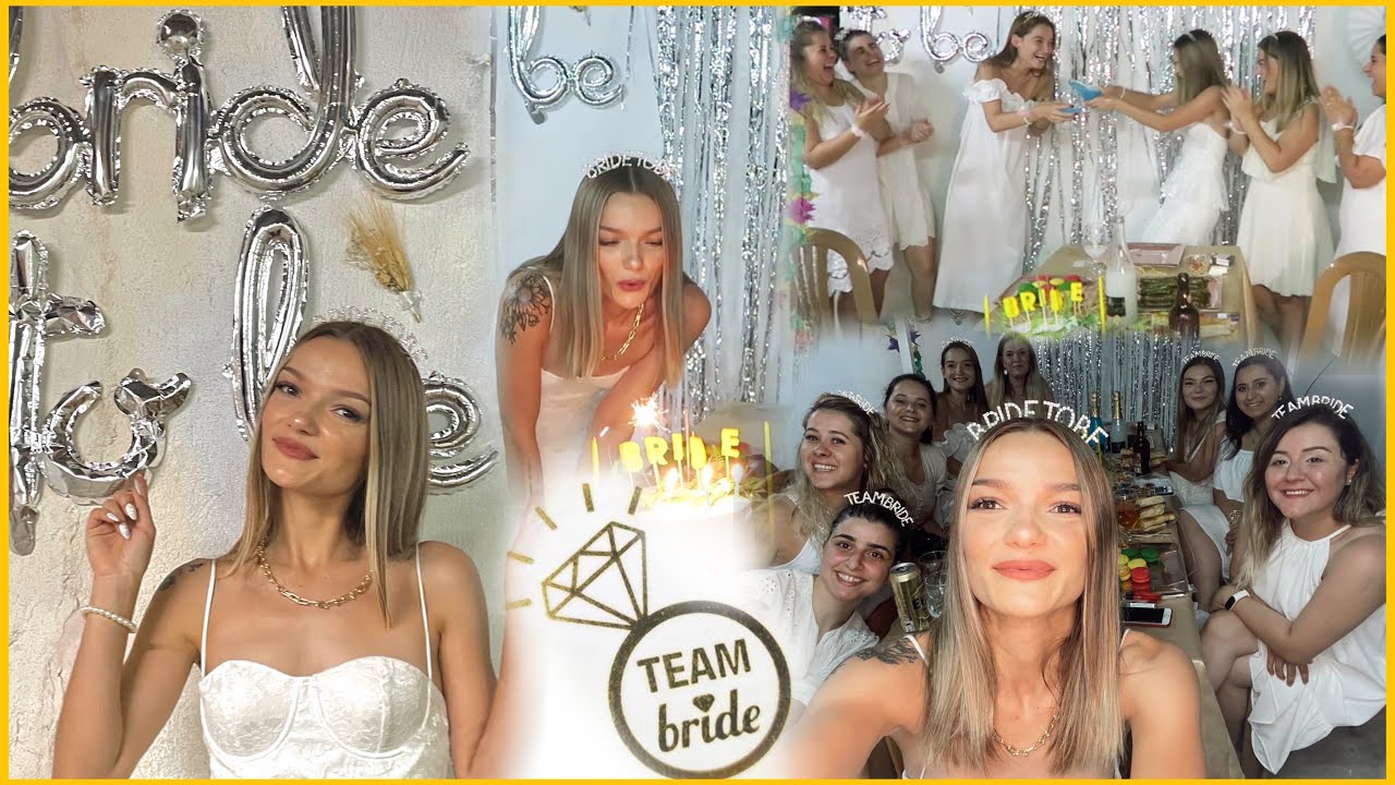 BEKARLIĞA VEDA PARTİM 👰🏼‍♀️ | Kız kıza eğleniyoruz, Gecenin sonu çok fena😂 | Bride to be |