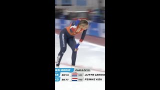 That Last 200M Jutta Leerdam Crushes The 1000M - Speed Skating World Cup - Slc