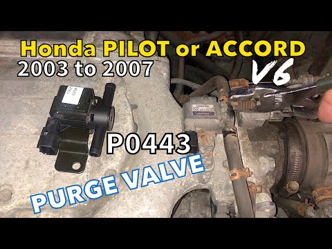 Honda pilot and Accord V6 2003 to 2007 Evap purge valve replacement P0443  #p0443 