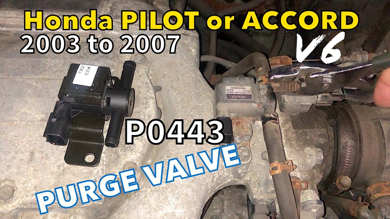 Honda pilot and Accord V6 2003 to 2007 Evap purge valve replacement