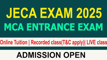 WB JECA EXAM 2025 ONLINE TUITION | JECA COACHING IN WEST BENGAL