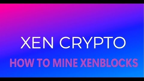 HOW TO EASILY MINE XENBLOCKS USING WINDOWS PC (CPU)  [CRYPTOAUDIKING]