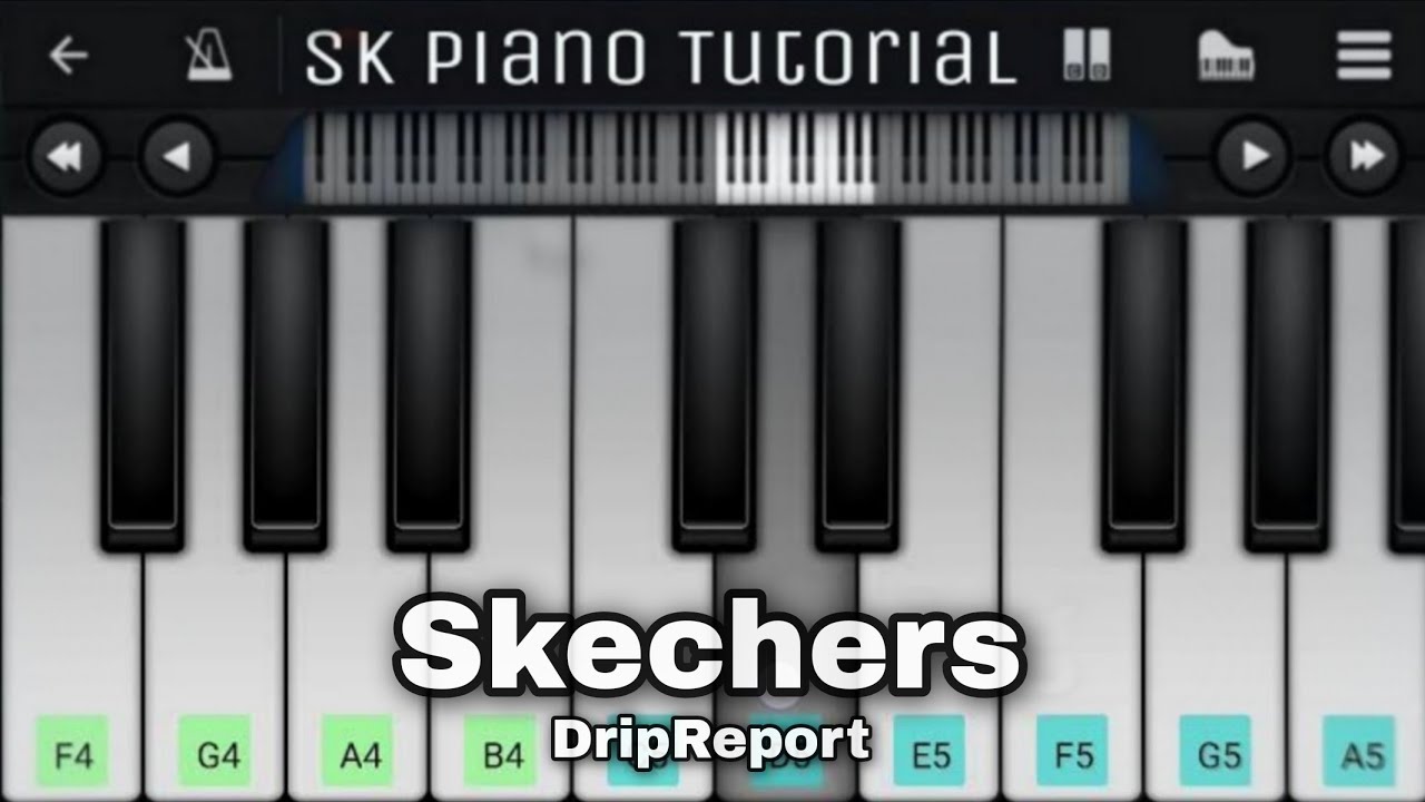 Skechers - DripReport Prod. OUHBOY | EASY Piano Tutorial