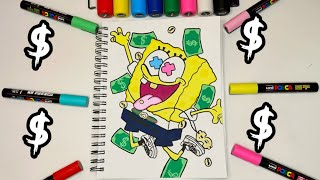 Drawing Rich Spongebob