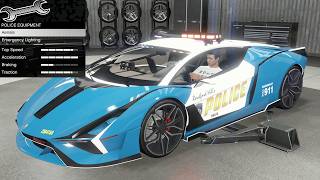 GTA 5 - DLC Vehicle Customization - Pegassi Ignus Pursuit (Lamborghini Sian Cop Car)